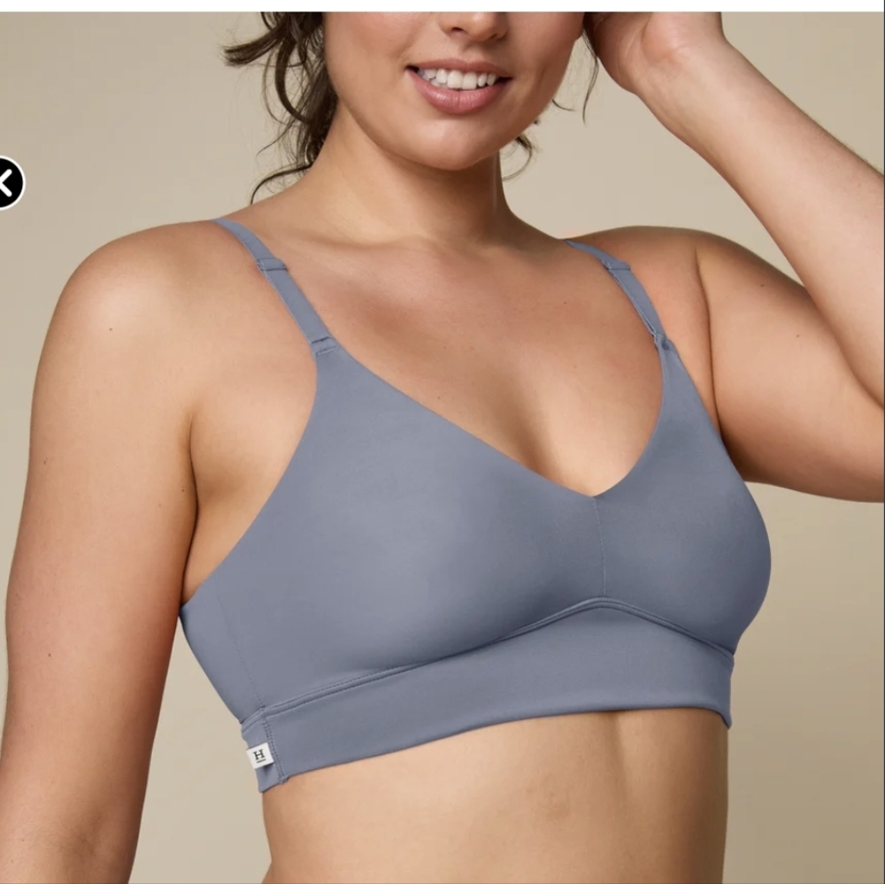 NWT Harper Wilde Bliss Triangle Bralette Steel, size M set of 2